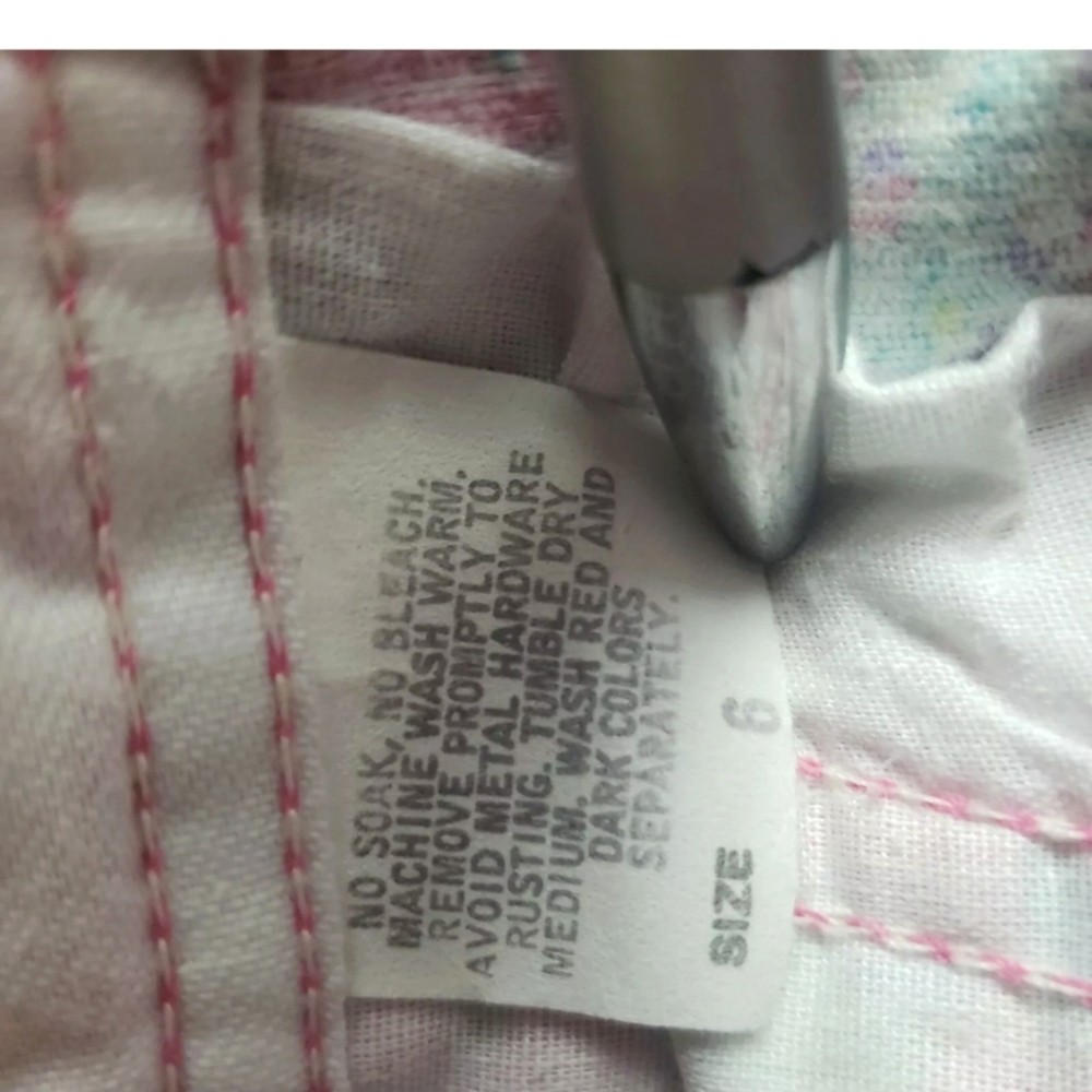 Vintage Oshkosh B'gosh Floral Overalls Corduroy - Picture 4 of 10